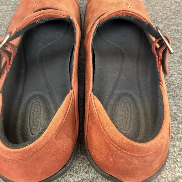 ✅Keen Sydney 5411 Red Leather Mary Jane Comfort Shoes Women's 7 *DISCOLORED NIB - Picture 5 of 13